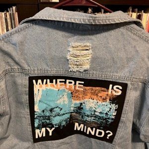 Patched jean jacket